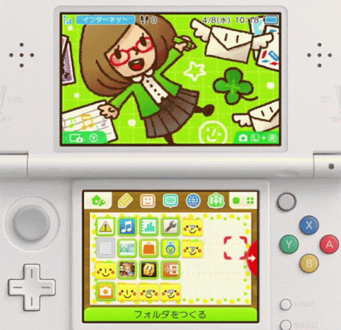 swapnote theme on the 3ds