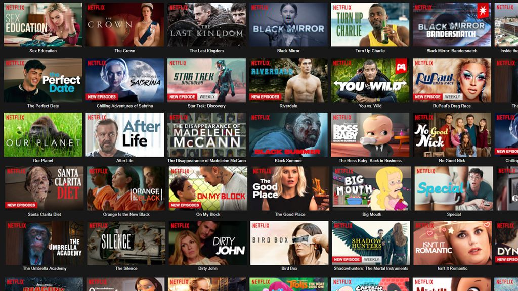 A collage of hundreds of show thumbnails